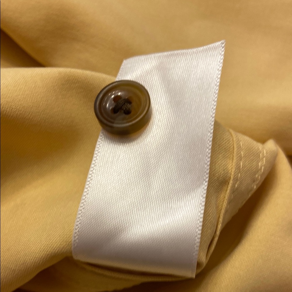 Everlane Silk Yellow Button-Up Shirt - Picture 11 of 11